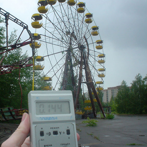  Mesure de la radioactivité à Tchernobyl 