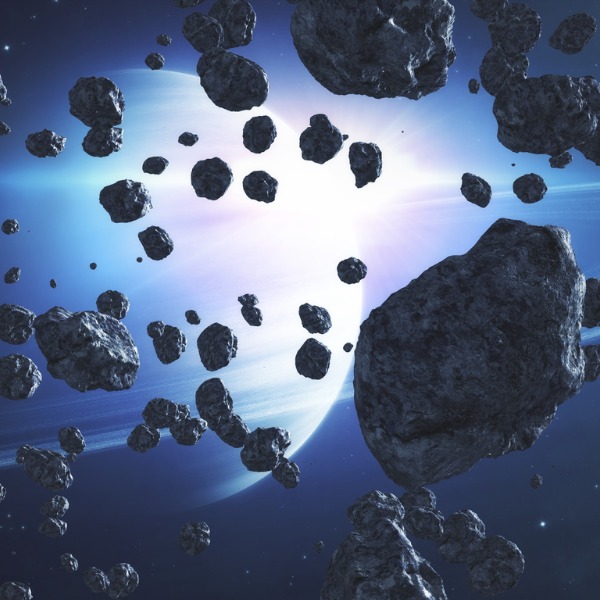 Illustration d'astéroïdes