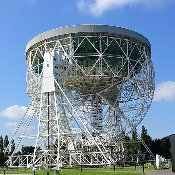 Le télescope Lovell de l’observatoire Jodrell Bank, situé dans le Cheshire, en Angleterre
