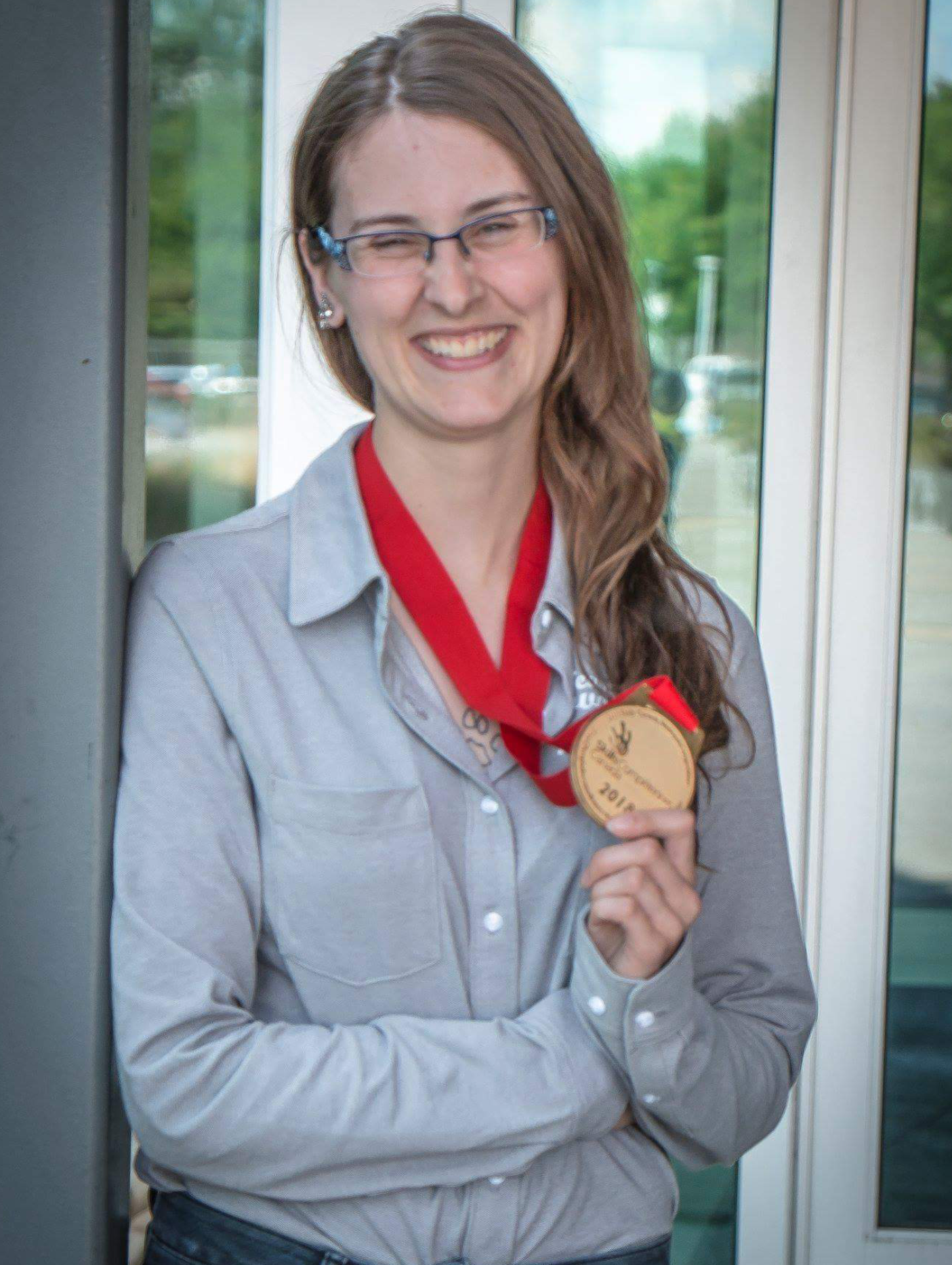 Nicole Hamilton avec médaille d'or