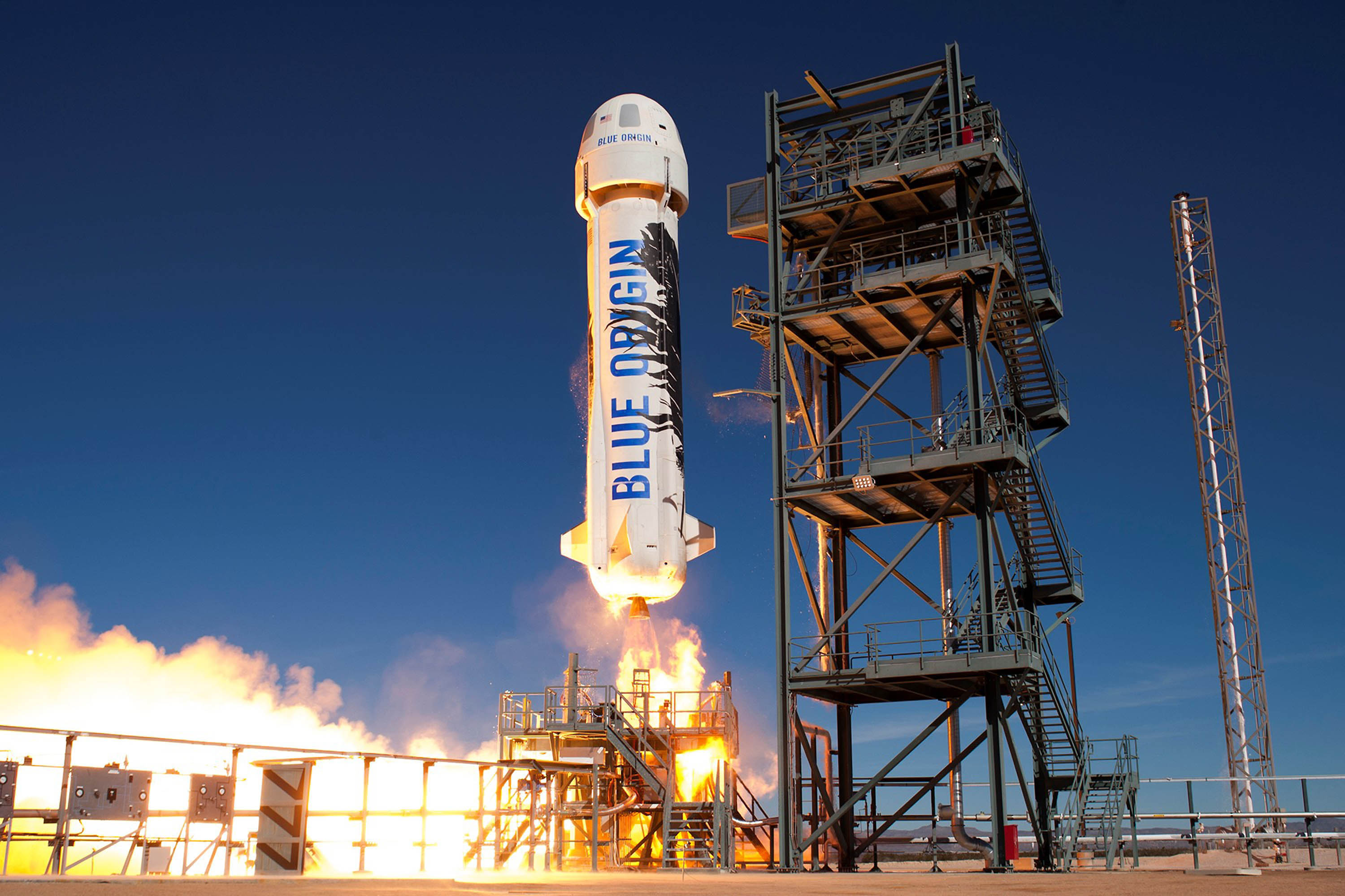Lancement de la fusée New Shepard de Blue Origin