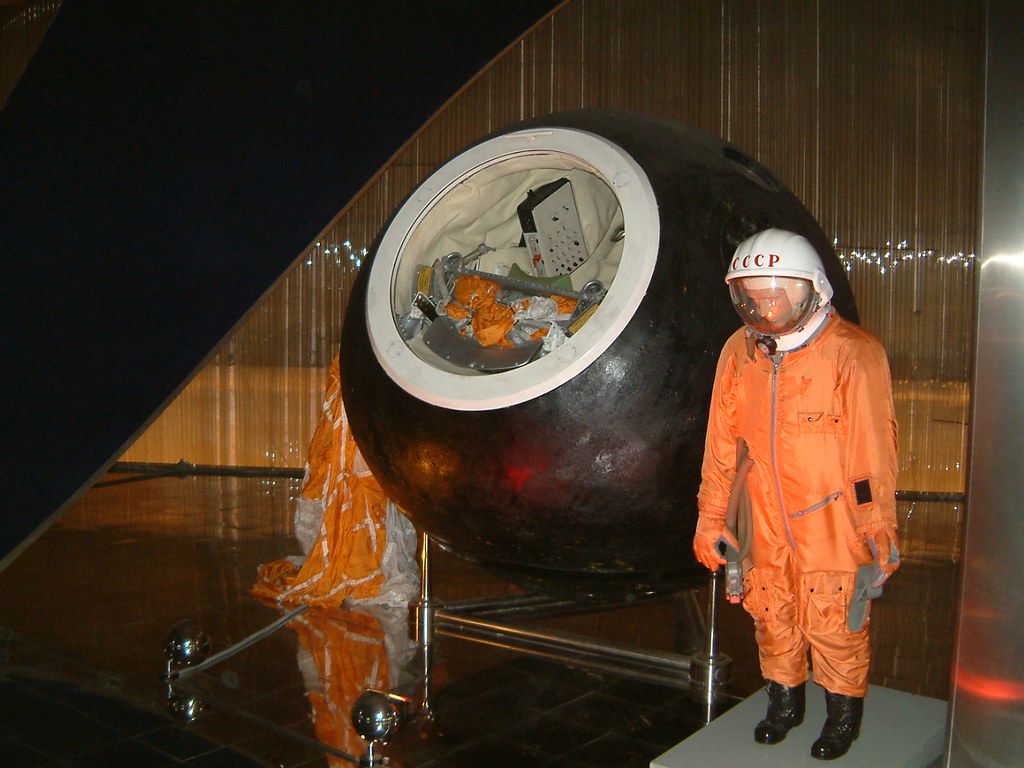 La capsule et la combinaison spatiale de Youri Gagarine