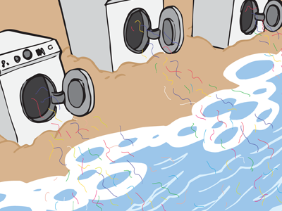 Des machines à laver qui libèrent des microplastiques