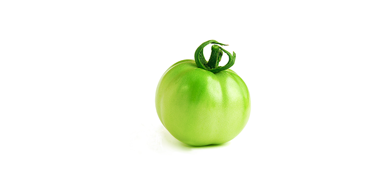 small unripe tomato