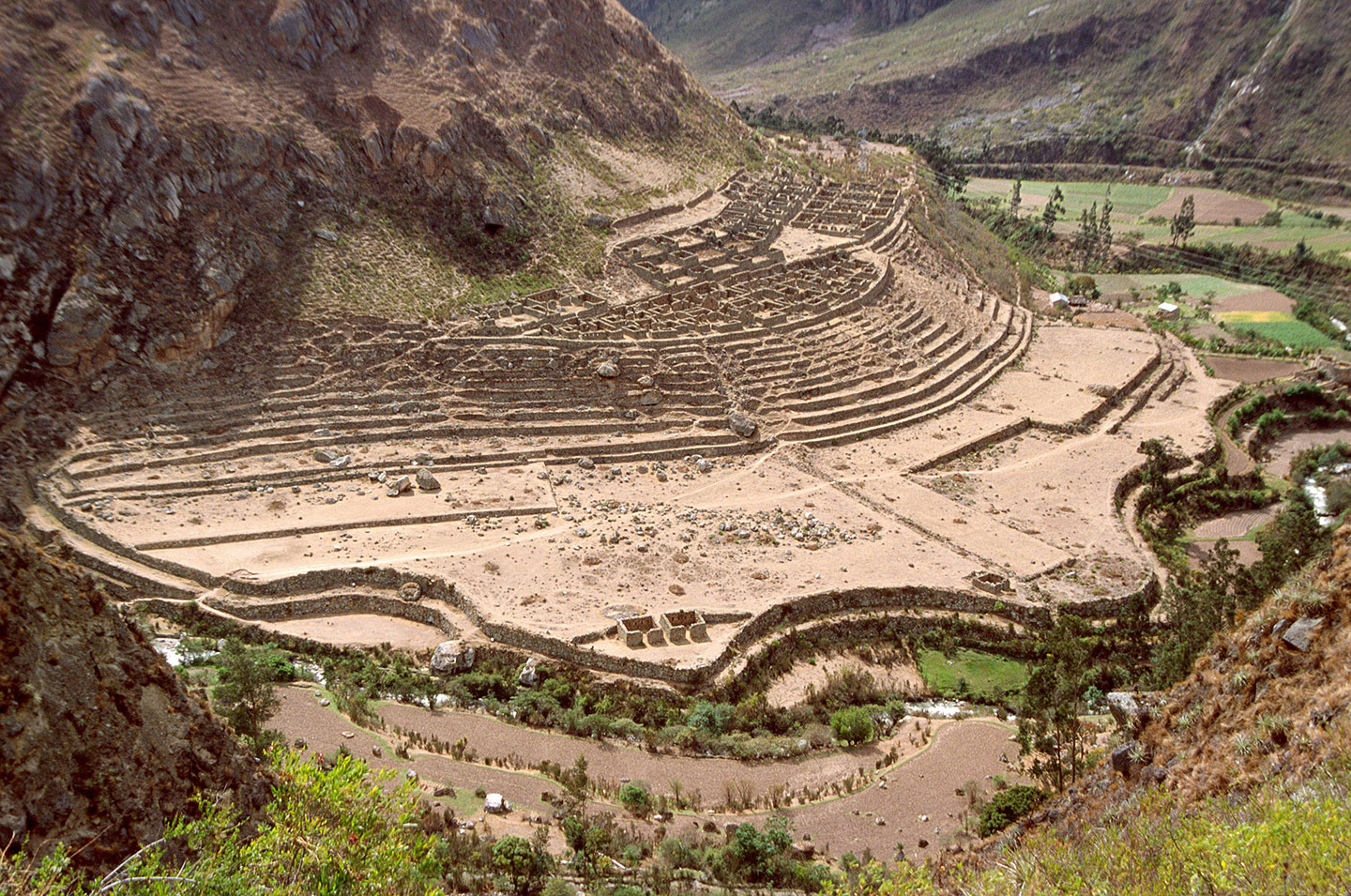 Ruines de Llactapata sur le Chemin inca, Machu Picchu, Pérou