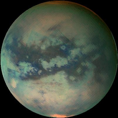 Titan taken with infrared camera