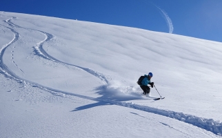 Faire du ski alpin