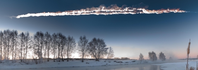 météore qui a fendu le ciel de Chelyabinsk, en Russie