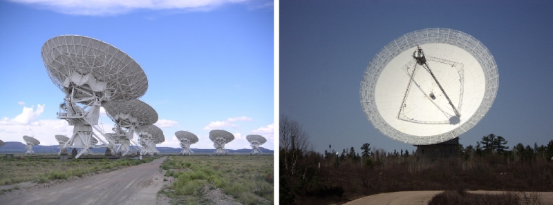 Les télescopes Very Large Array (très grand réseau) et Thoth