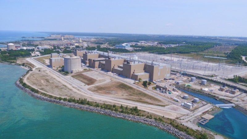 La centrale nucléaire de Bruce est située près de Kincardine, en Ontario 