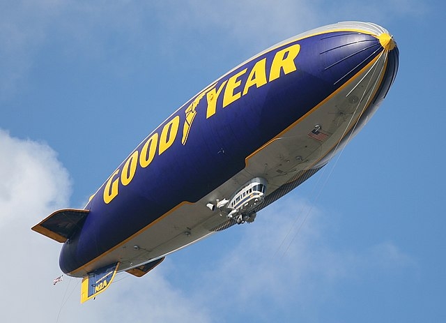 Picture of the last truly Goodyear Blimp, Spirit of Innovation retired in 2014