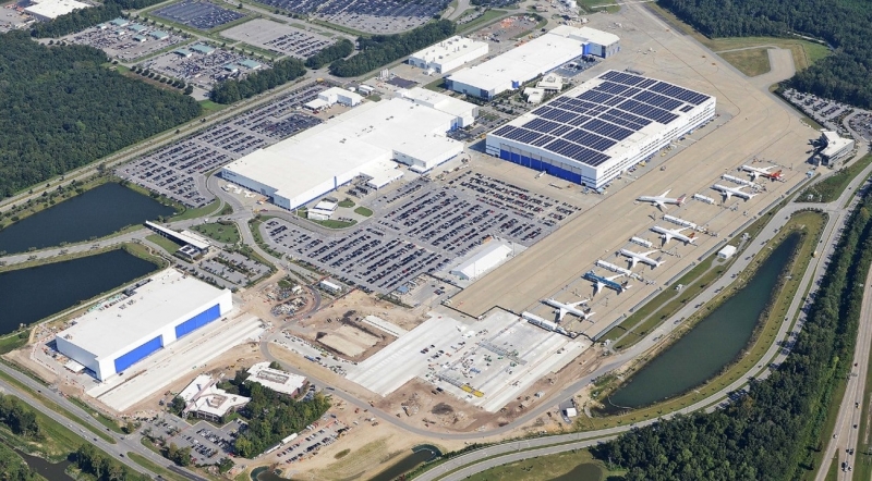787 Final Assembly facility in North Charleston, South Carolina