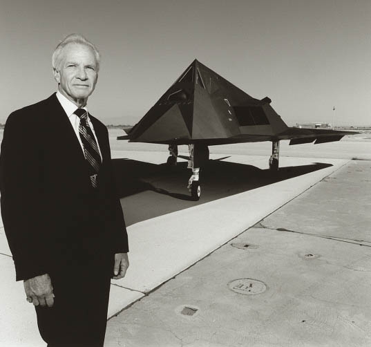 Ben Rich with F-117 Nighthawk