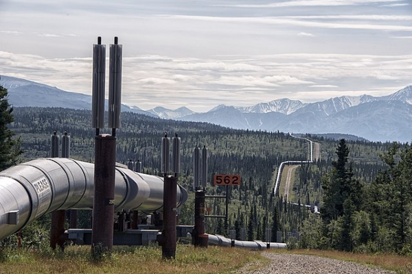Un oléoduc dans l’arrière-pays de l’Alaska