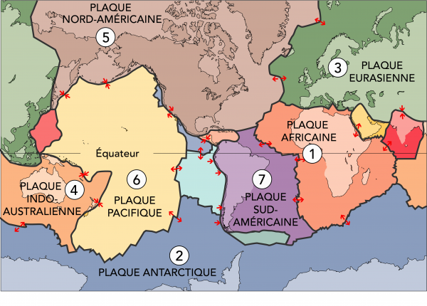 Les plaques tectoniques