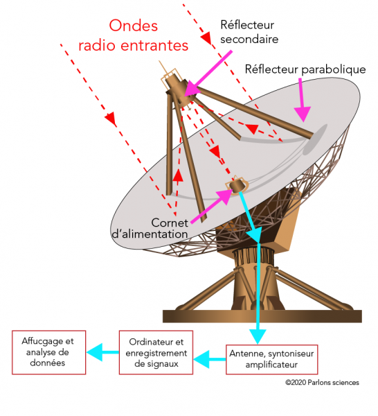 Composantes d’un radiotélescope