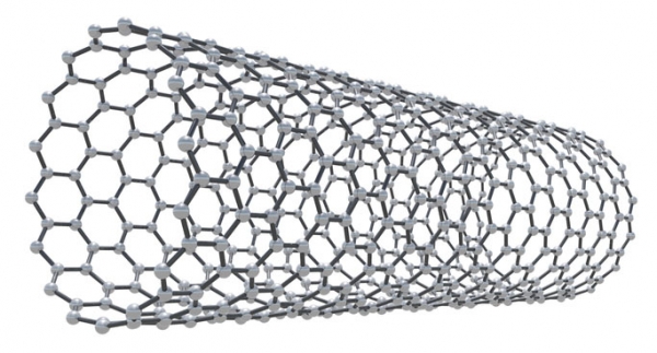 Structure d’un nanotube de carbone.