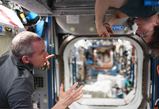 Astronautes sur la Station spatiale Internationale